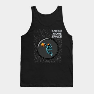 Funny Basketball Astronaut Art Design Pun Tank Top